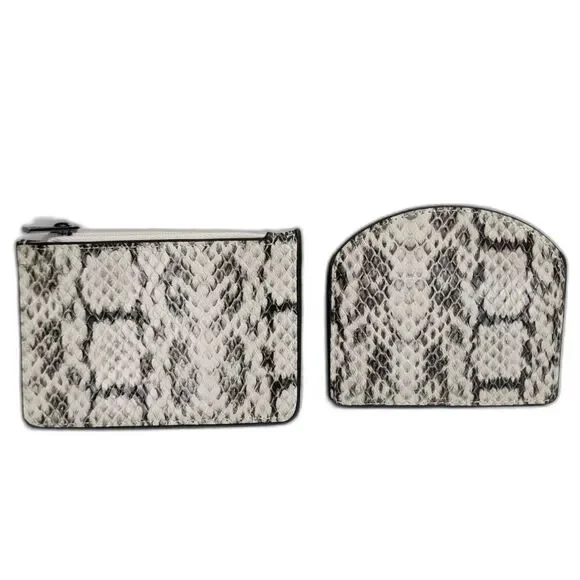 A New Day Snakeskin Print Card & ID Holder Lot - Picture 3 of 3